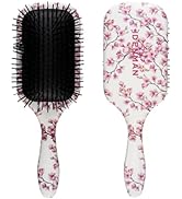 Denman Tangle Tamer Ultra (Cherry Blossom) Detangling Paddle Brush For Curly Hair And Black Natur...