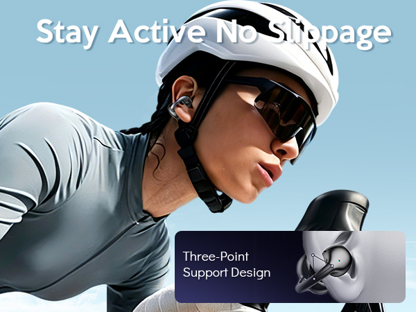 Sport Clip on Earbuds Open Ear Headphones