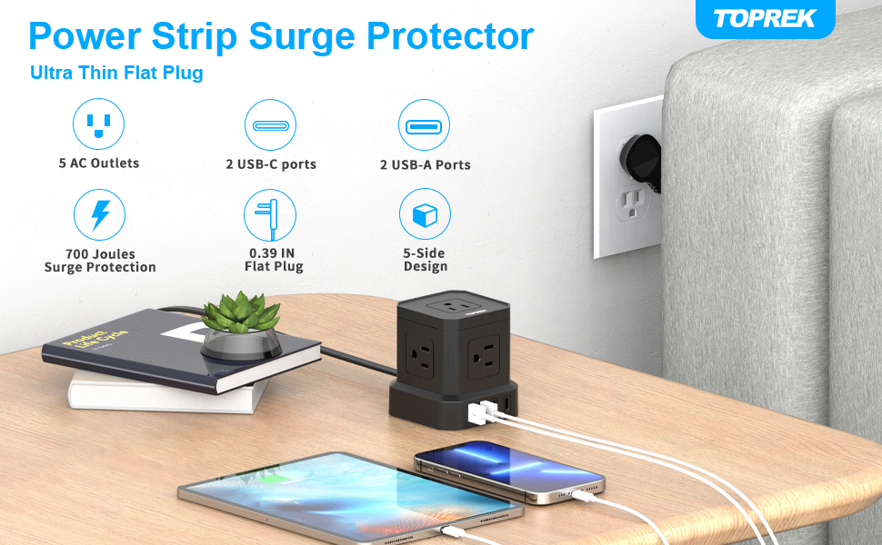 Power Strip Surge Protector