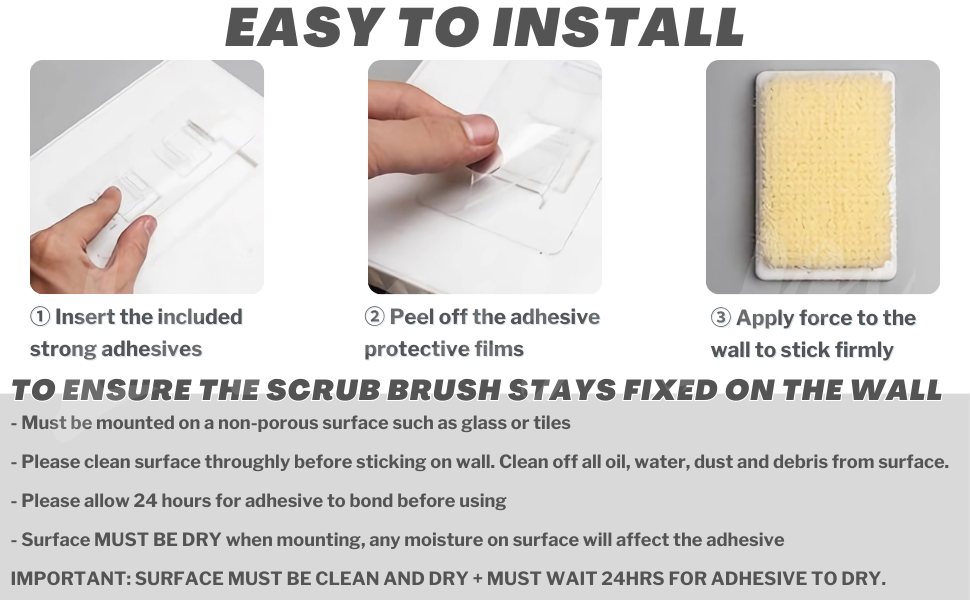 Hands-Free Bathing Scrub Brush for Men Women