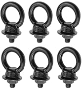 Antrader M6 Eye Bolts with Nuts for DIY,Furniture,Swing and Outdoor Use | Anti-Rust And Corrosion...