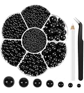 BOUBONI 6800 Pcs Flatback Pearls Kits 2/3/4/5/6/8/10mm Half Round Pearls for Crafts with Pickup P...