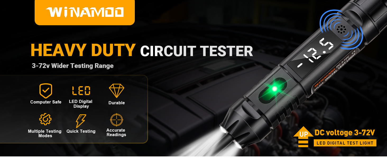 heavy duty buzzer circuit tester