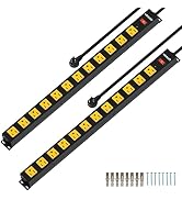 12 Outlet Power Strip 2 Pack