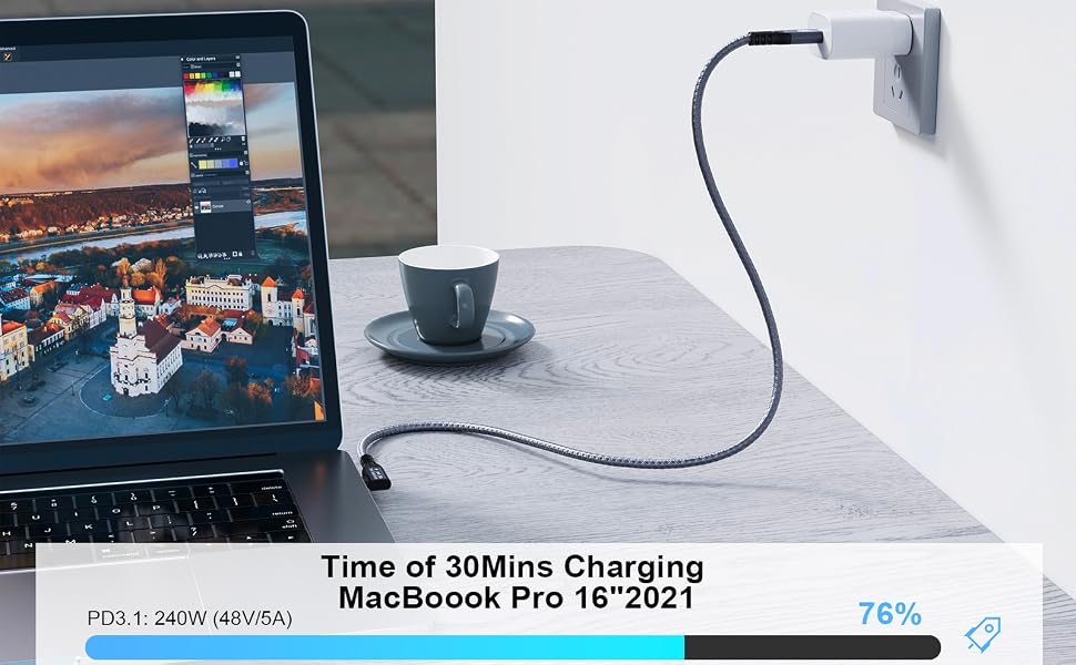 CHENLENIC USB4 Cable USB C cable with thunderbolt cable 3 4 90Degree usb c type c m2 m3 40g ssd 240w