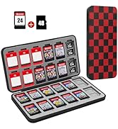 FYY Nintendo Switch Game Case Holder for Switch 2 Cartridge Case with 24 Game Card Slots & 48 Mic...