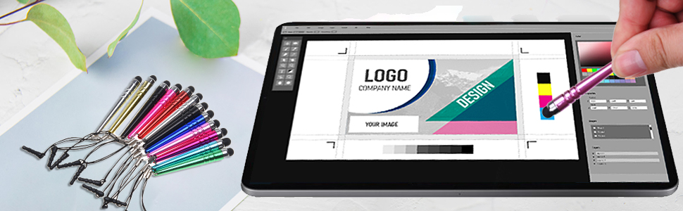 stylus pen bundle pack attach phone jack touch