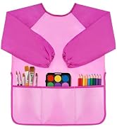 DaiUni Art Smock for Kids, Toddler Paint Smock Painting Apron, Children Apron With Long Sleeve an...