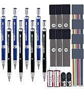MyLifeUNIT 22 Pieces 2.0 mm Mechanical Pencils Set, 8 Pcs Lead Pencils with 10 Case Lead Refills ...