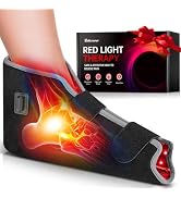 RELEXNOW Red Light Therapy for Foot, Near Infrared Light Therapy Foot Shoe with Timer, 3-in-1 Chi...