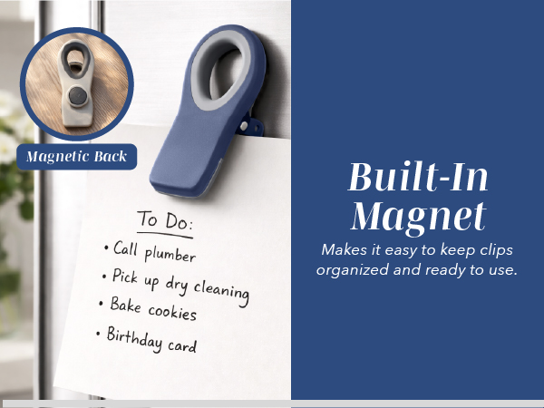 Built In Magnet.