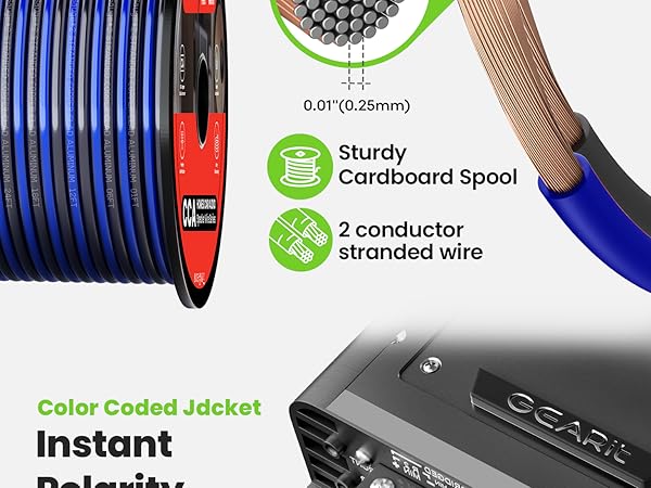 speaker wire 18 gauge 100 ft