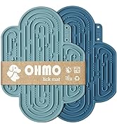 OHMO-Cactus Lick Mat for Dogs and Cats(2 Pack) Easy to Clean Pet Slow Feeder with Suction Cups, L...