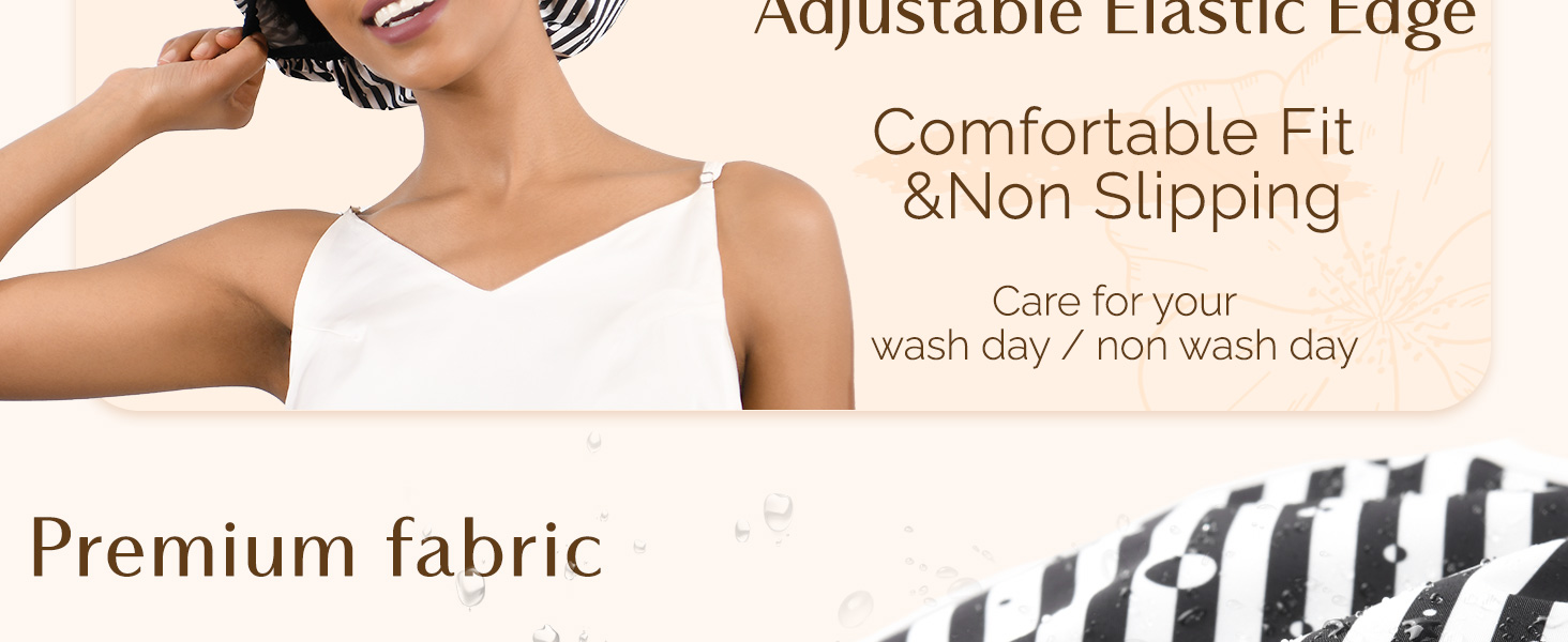 shower cap reusable waterproof