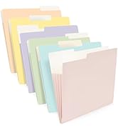 Ospelelf Folders with Labels,Letter Size,1/3 Cut Tab,Accordion Colored Durable Paper File Folders...