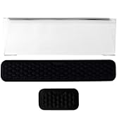 Computer Keyboard Stand and Wrist Rest, Memory Foam Keyboard Wrist Pad and Acrylic Desk Riser Til...