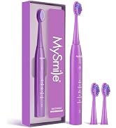 MySmile DY156 Electric Toothbrush for Adults, Rechargeable Sonic Battery Toothbrush Portable with...
