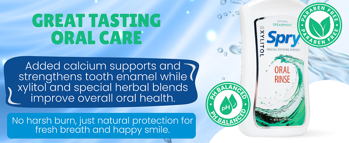 mouth wash dry mouthwash mint rinse sore whitening travel anti cavity gum dentist natural xylitol