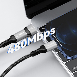 Data transfer speeds up to 480Mbps