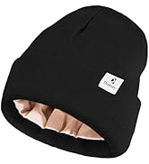 Doitory Satin Lined Beanie Hat, Winter Hats for Women & Men, Soft Silk Lining Cuffed Knit Beanie ...