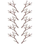 Mipcase 10pcs Mini Antler Tree Branches Artificial Plant Twig DIY Craft Branches Plastic Decorati...