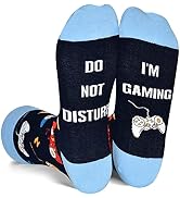 Men Funny Gaming Football Guitar Reading Retired Socks Birthday Christmas Gift for Dad Teen Boyfr...