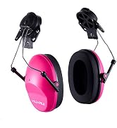 Noise Cancelling Helmet Attachable Ear Muffs Blocking Sound Reduction Ear Protection for Construc...