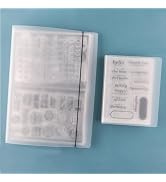 Briartw 2 Pack Storage Book,Large and A6 Mini Storage Album,Sticker Photo Stamp Cutting Dies Post...
