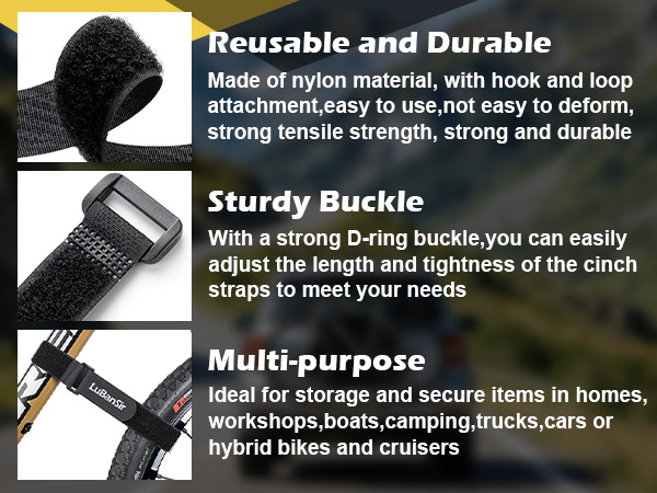 Bike rack straps