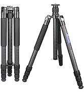 72.6in Carbon Fiber Tripod 10 Layers Carbon Tube Heavy Duty Camera Tripod Monopod Professional Po...