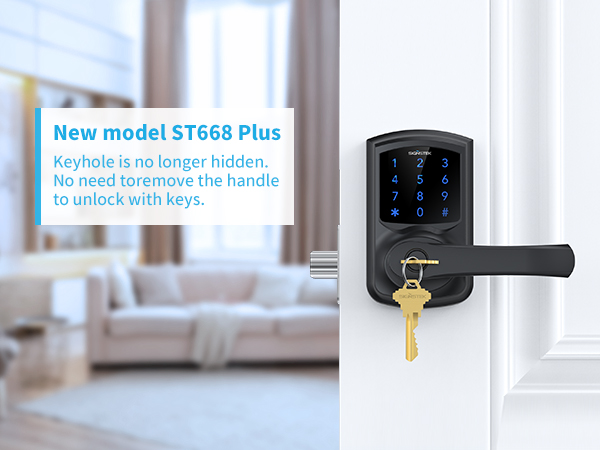 Touchscreen Keypad Door Lock with Handle