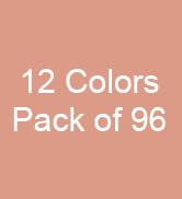 Rarlan Colored Pencils Bulk, 12 Assorted Colors, Pack of 96, 1152 Count | Pre-sharpened Colored P...