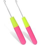 MORFEN 2 Pcs Latch Hook, Different Sizes Latch Hook Tool (0.2in + 0.15in), Crochet Needles for Ha...
