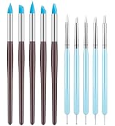 UUSYCUN 10PCS Silicone Clay Sculpting Tool, 2-Way Clay Shaper & Sculpter Brushes Tools for Modeli...