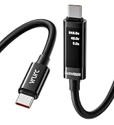VRURC 240W USB C to USB C Cable Fast Charging Retractable USB C Cable Compatible with Magnetic Sl...