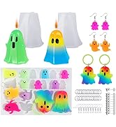 LET'S RESIN Ghost Shape Resin Earring Molds, Silicone Molds for Epoxy Resin | with Earring Access...