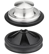 Garbage Disposal Stopper with Splash Guard, for Insinkerator Kitchen Sink Drain Plug Brushed Stai...