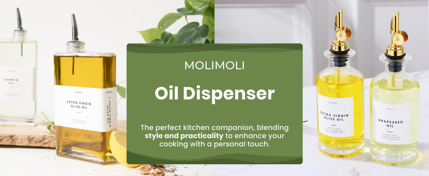 Premium Olive Oil Dispenser Bottles for Kitchen