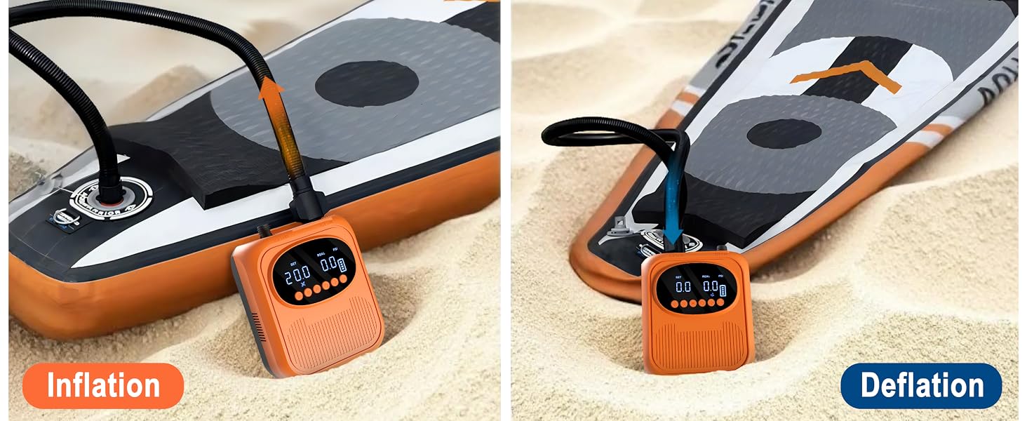 portable air pump for inflatables