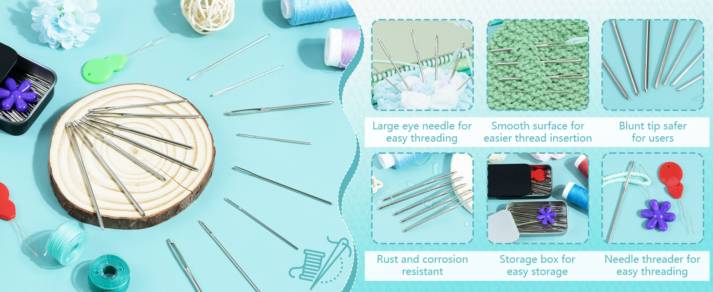 Large-Eye Blunt Needles