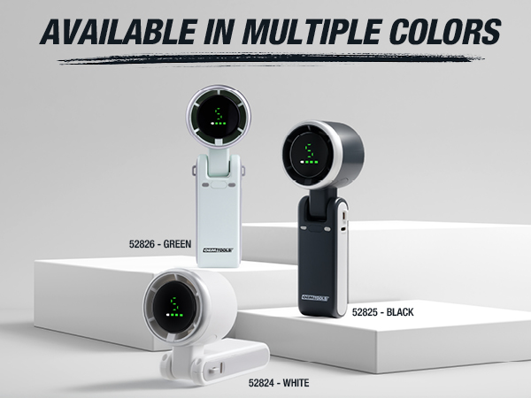 Portable Fans Available in 3 Color Options to Match Your Style