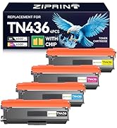 ZIPRINT 4-Pack TN436 Toner Compatible with Brother TN436BK TN433 TN431 TN436C TN-436 TN-431 TN-43...
