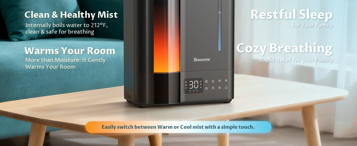 Humidifier for Bedroom Large Room