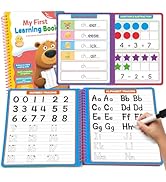 Preschool Workbook Kindergarten Workbooks,Practice Math Writing Shapes Colors Letter Number Traci...