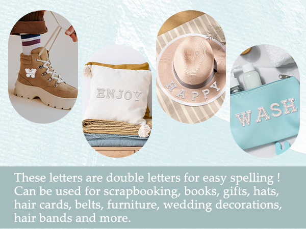 Self Adhesive Pearl Letter Patches