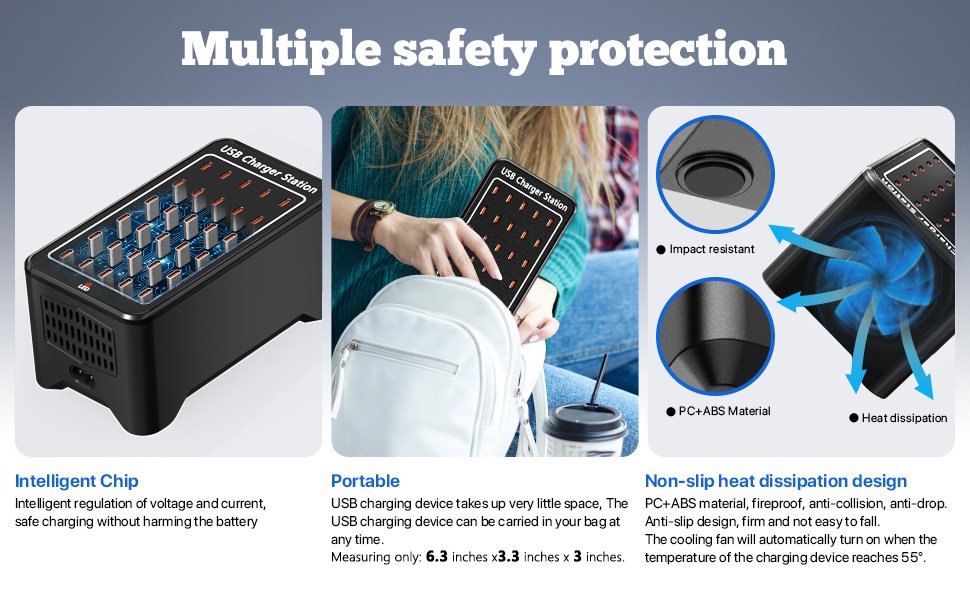 multiple charger station apple