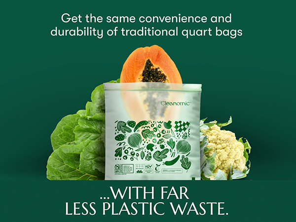 cleanomic quart zip bag
