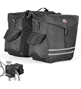 KEMIMOTO Panniers Bike Bags, 40L/50L Bicycle Saddle Bags with Waterproof Rain Cover for Rear Rack...