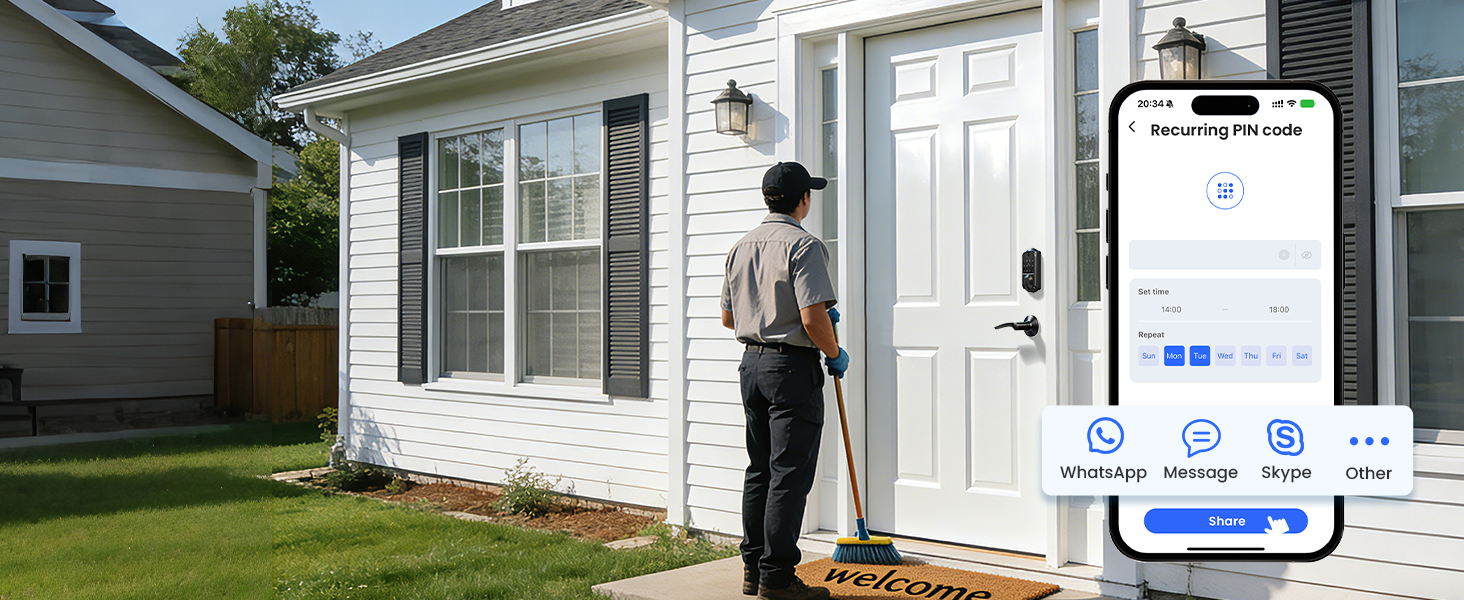 keyless entry door lock