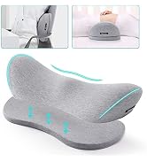 Lumbar Support Pillow for Bed & Seat Lower Back Pillow for Sleeping Office Chair Back Support Cus...